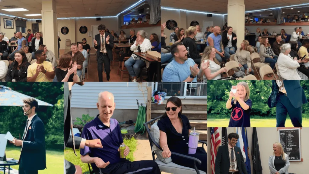 Attendees enjoying gatherings and events after hiring Matt The Mystic as a mentalist.