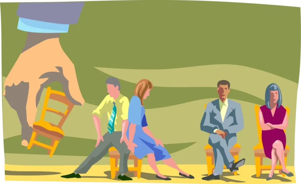 Musical chair game..